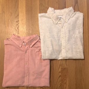 Pair of men’s button up shirts